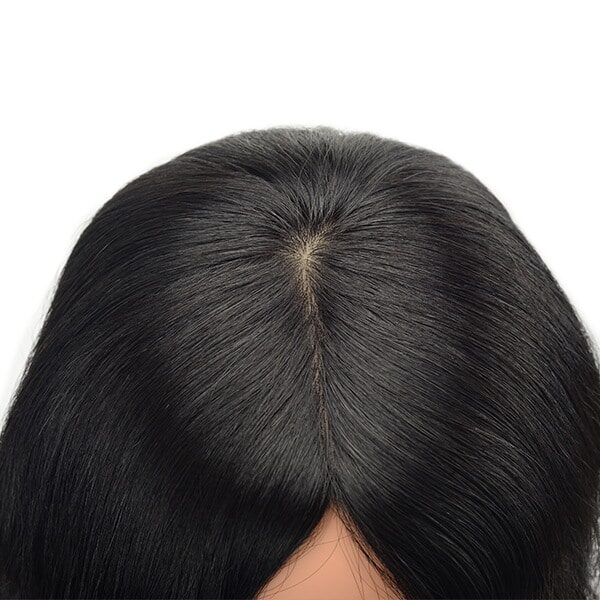 Short layer long hair wavy European hair Koshers wig (2)
