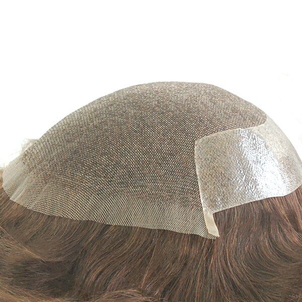 Mens hairpiece welded mono with NPU back sides (5)