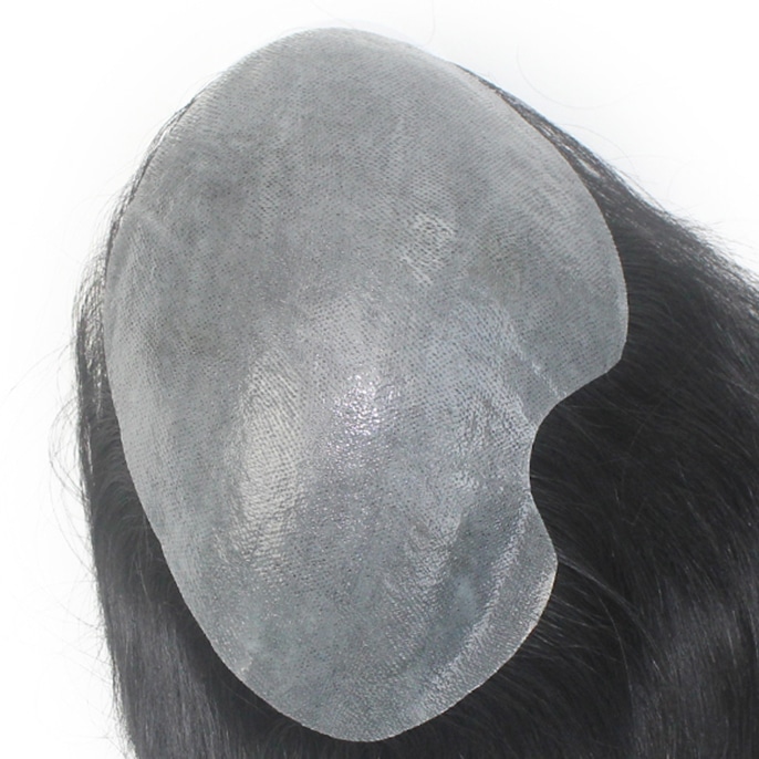 NW872-Women-Toupee-Skin-Half-Wig-Long-Black-Hair-1