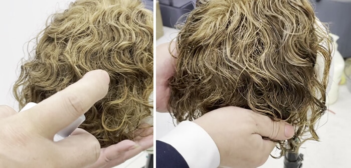 Detangle a Matted Human Hair Wig-Step-7-Apply-some-elastin-cream-grab-the-ends-and-let-it-dry-naturally