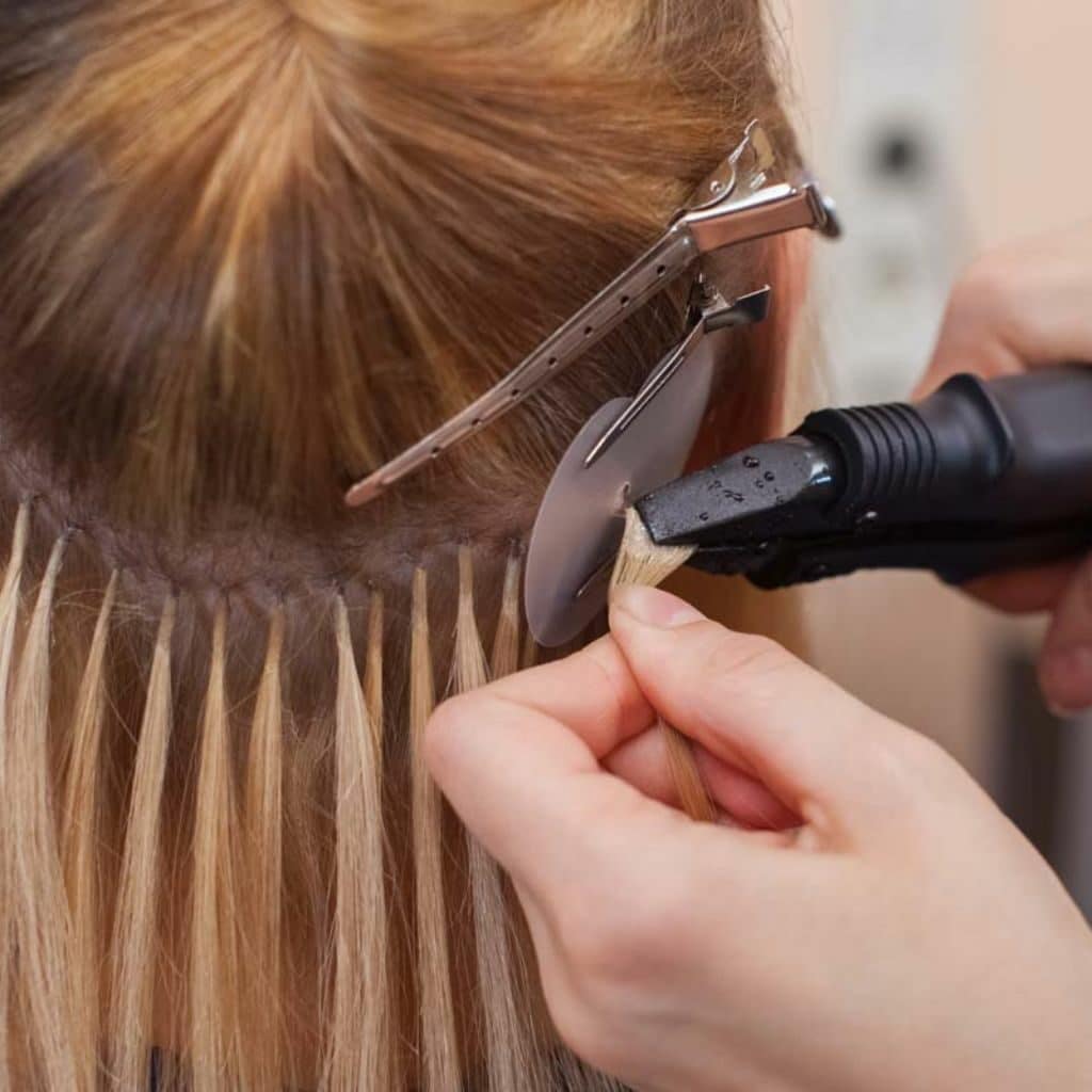 How to Install K tip hair extensions