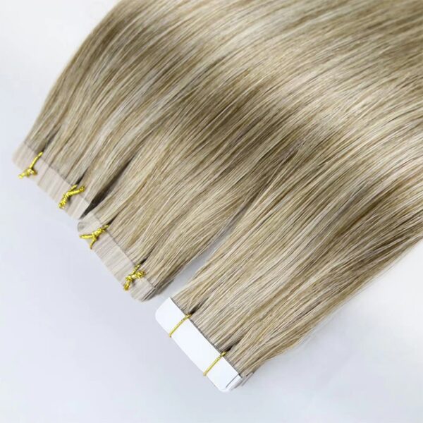 Tape-In-mixed-blonde-human-Hair-Extensions-in-Mixed-Color-M4-613-2